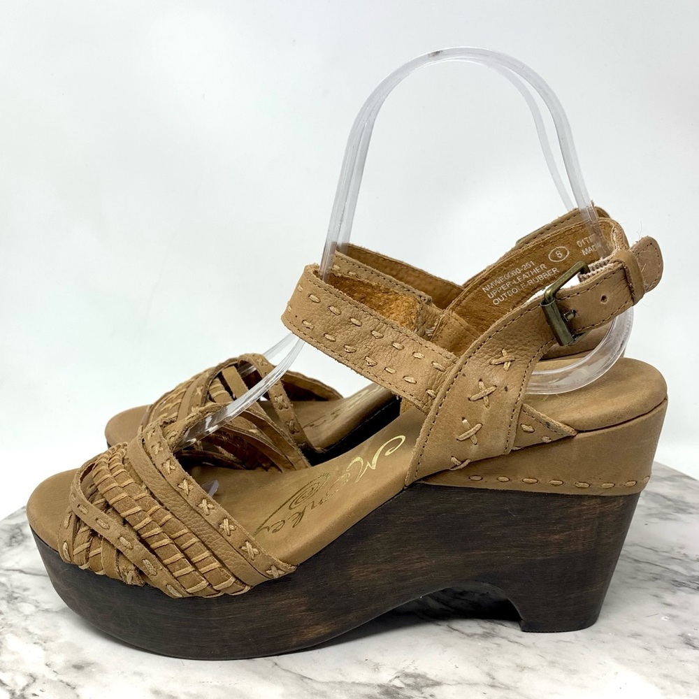 Naughty Monkey Calla Multi Strap Leather Wood Clo… - image 3